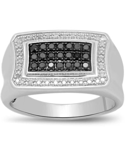 Macy's Black & White Diamond Ring (1/2 Ct. T.w. - Metallic