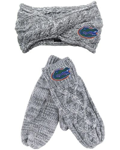 ZooZatZ And Florida Gators Headband And Mittens Set - Gray