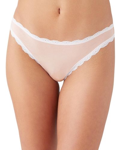 B.tempt'd By Wacoal Inspired Eyelet Thong Underwear 972219 - White