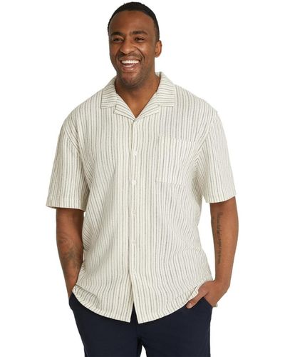 Johnny Bigg Big & Tall Johnny G Hooper Relaxed Fit Knit Shirt - White