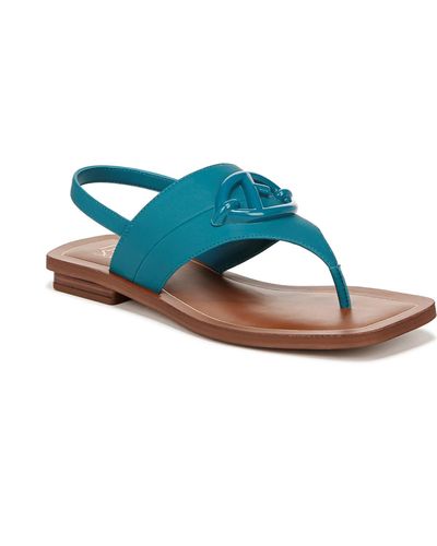 Franco Sarto Emmie Slingback Thong Sandals - Blue