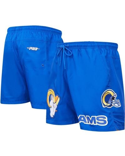 Pro Standard Los Angeles Rams Woven Shorts - Blue
