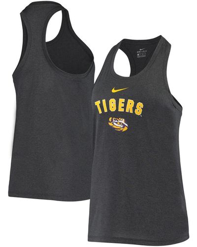 Nike Lsu Tigers Arch And Logo Classic Performance Tank Top - Black