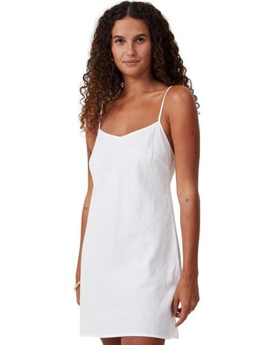 Cotton On Haven V-neck Mini Dress - White