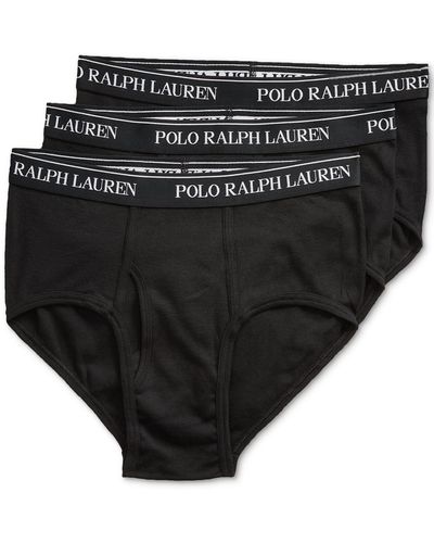 Polo Ralph Lauren 3-pack Big & Tall Cotton Briefs - Black