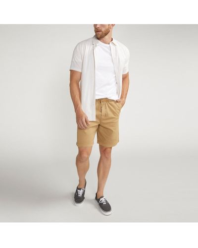 Silver Jeans Co. Essential Twill Pull-on Chino Shorts - White