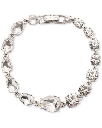 Givenchy Round & Pear-shape Crystal Flex Bracelet - Metallic