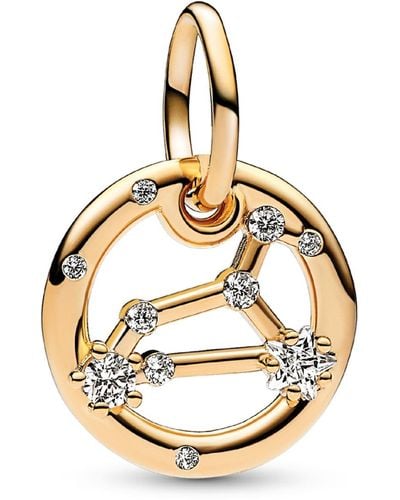 PANDORA 14k Gold-plated Zodiac Dangle Charm - Metallic