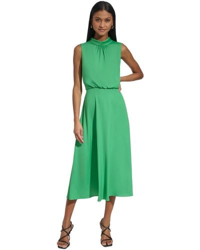 Karl Lagerfeld Sleeveless Midi Dress - Green