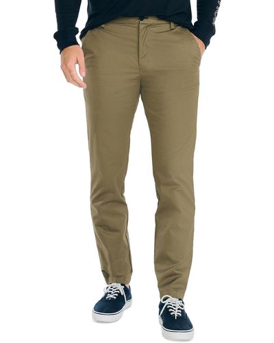 Nautica Slim-fit Navtech Water-resistant Pants - Green