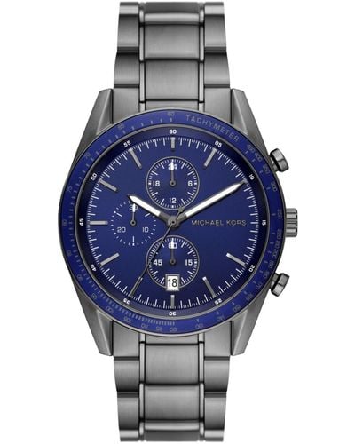 Michael Kors Mk9111 - Accelerator Chronograph Stainless Steel Watch - Blue