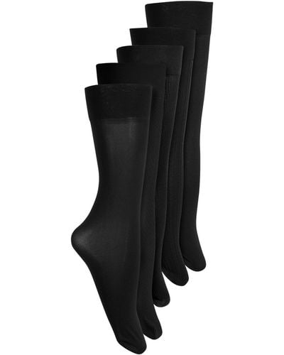 Lauren by Ralph Lauren 5-pk. 400n Dress Trouser Socks - Black