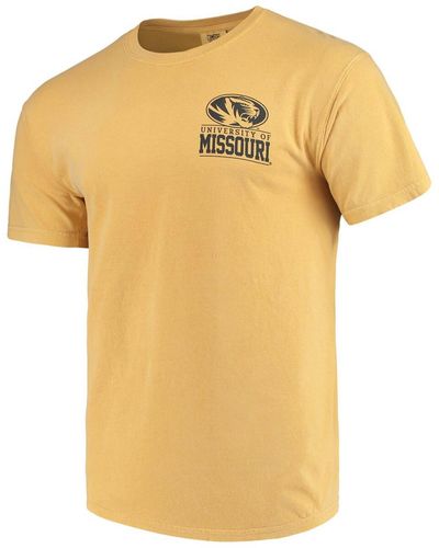Image One Missouri Tigers Comfort Colors Campus Icon T-shirt - Yellow
