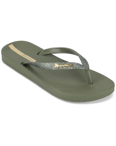 Ipanema Ana Sparkle Flip-flop Sandals - Green