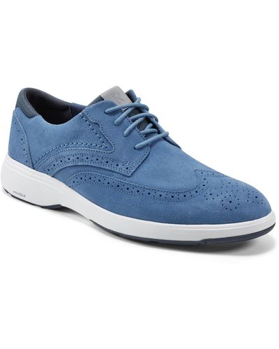 Rockport Noah Wingtip Shoes - Blue
