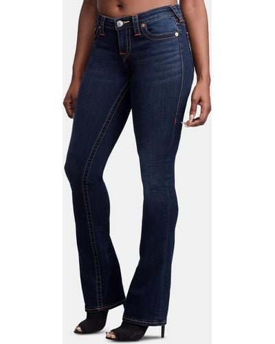True Religion Becca Stretchy Mid Rise Bootcut Jeans - Blue