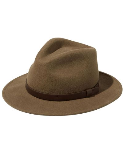 Cotton On Wide Brim Felt Hat - Brown
