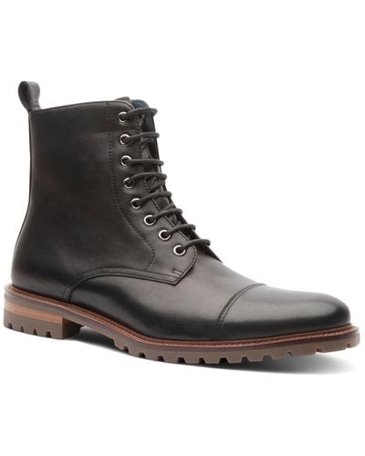 Blake McKay Bryan Boot Casual Tall Cap Toe Lace-up Boots - Black