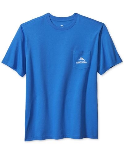 Tommy Bahama Spin There Won That Graphic Crewneck Short Sleeve T-shirt - Blue