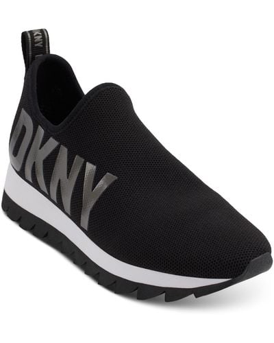 DKNY Azer Slip-on Fashion Sneakers - Black
