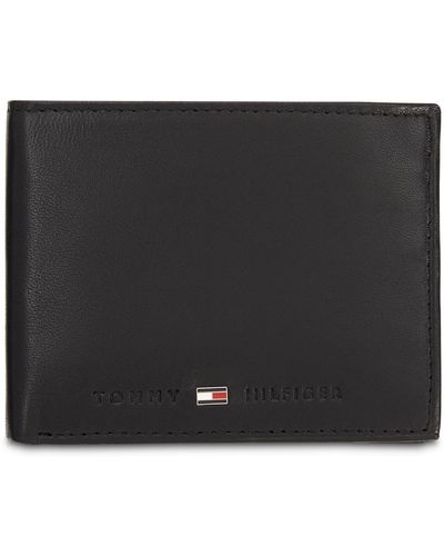 Tommy Hilfiger Brax Leather Rfid Traveler Wallet - Black