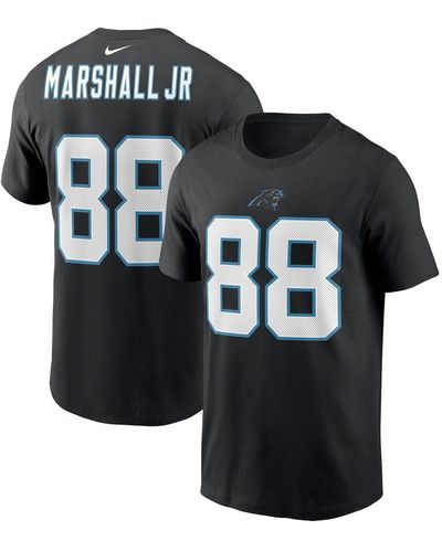 Nike Terrace Marshall Jr. Carolina Panthers 2021 Nfl Draft Pick Player Name And Number T-shirt - Black