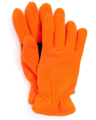 Muk Luks Waterproof Fleece Gloves - Orange