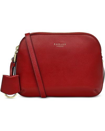 Radley Liverpool Street 2.0 Small Leather Ziptop Crossbody Bag - Red