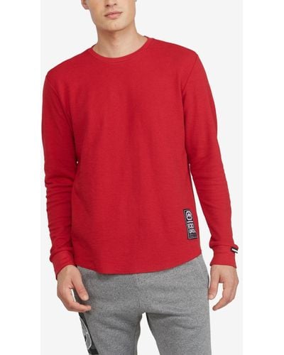 Ecko' Unltd Big And Tall Solid Stunner Thermal Sweater - Red