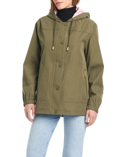 Kate Spade Lightweight Zip-front Water-resistant Jacket - Green