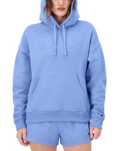 Champion Powerblend Hoodie Sweatshirt - Blue