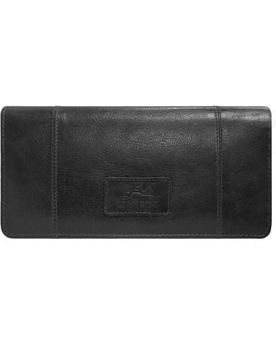 Mancini Casablanca Collection Rfid Secure Ladies Trifold Wallet - Black