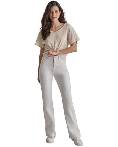 DKNY High-rise Flare Jeans - White