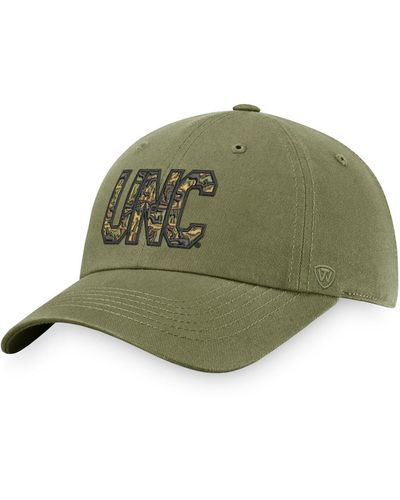 Top Of The World North Carolina Tar Heels Oht Military-inspired Appreciation Unit Adjustable Hat - Green
