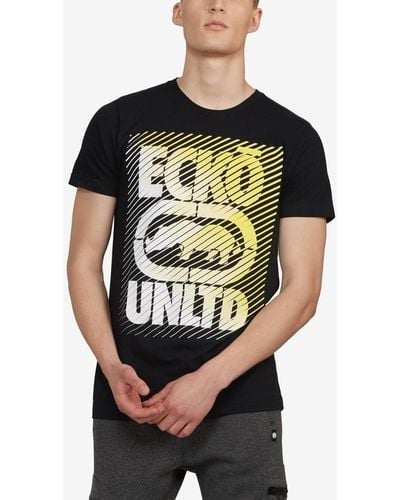 Ecko' Unltd Big And Tall Balance Transfer Graphic T-shirt - Black