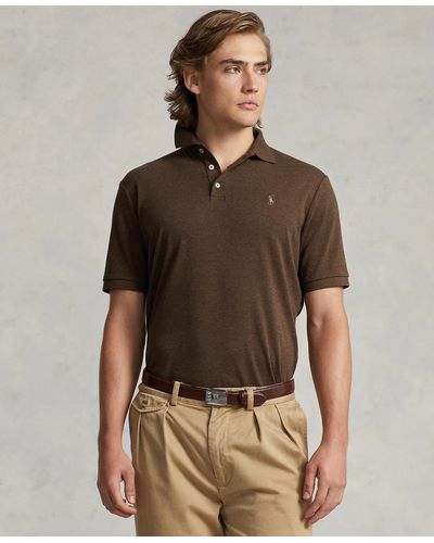 Polo Ralph Lauren Custom Slim Fit Soft Cotton Polo Shirt - Brown