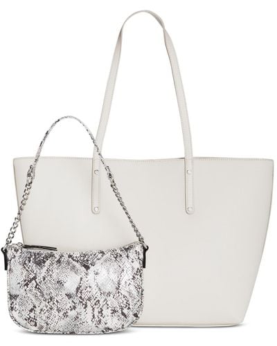 INC International Concepts Zoiey 2-1 Tote - White
