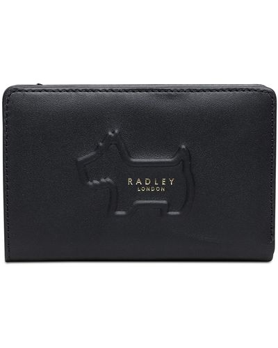 Radley Radley Shadow Medium Zip-top Leather Wallet - Black