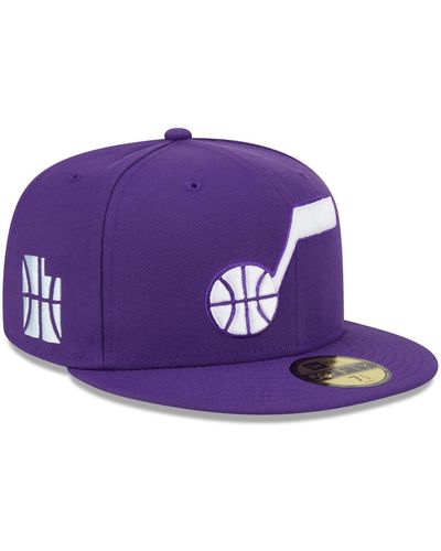 KTZ Utah Jazz 2023/24 City Edition Alternate 59fifty Fitted Hat - Purple