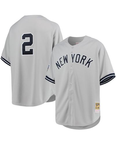 Mitchell & Ness Derek Jeter New York Yankees 1998 Cooperstown Collection Road Authentic Jersey - Gray