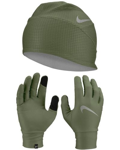 Nike Essential Hat & Glove Set - Green
