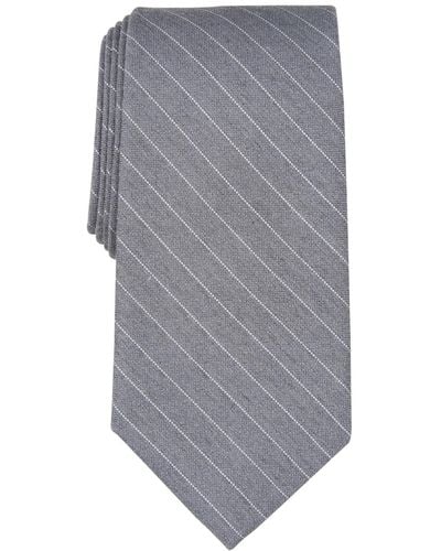 Michael Kors Horn Stripe Tie - Gray