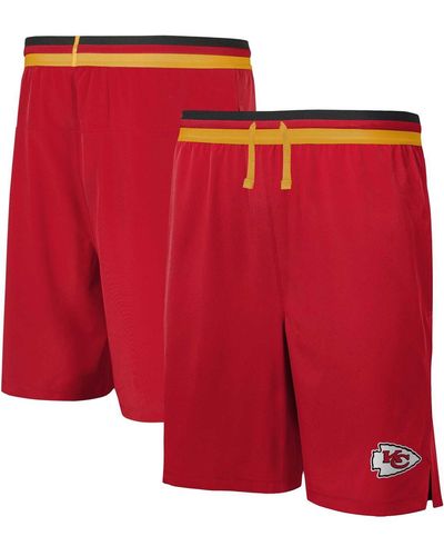 Outerstuff Kansas City Chiefs Cool Down Tri-color Elastic Training Shorts - Red