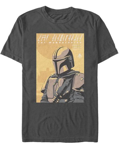Fifth Sun Star Wars Mandalorian Artsy Poster T-shirt - Multicolor