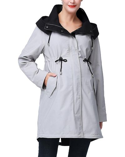 Kimi + Kai Kimi + Kai Aino Water Repellent Hooded Parka Coat - Gray