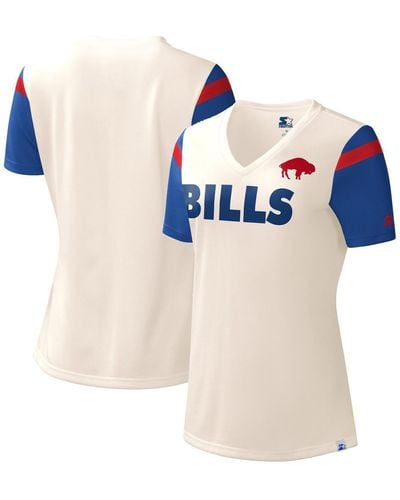 Starter Buffalo Bills Kick Start V-neck T-shirt - Blue