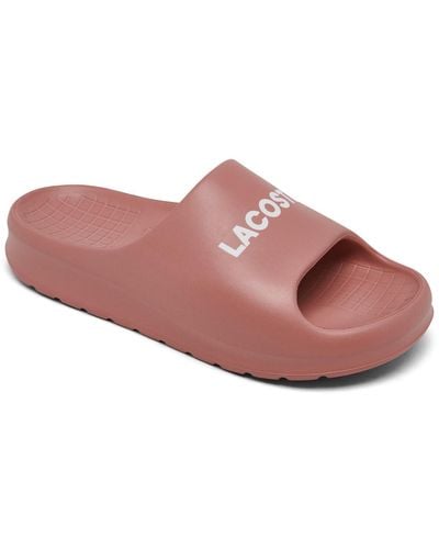 Lacoste Serve 2.0 Slide Sandals From Finish Line - Pink