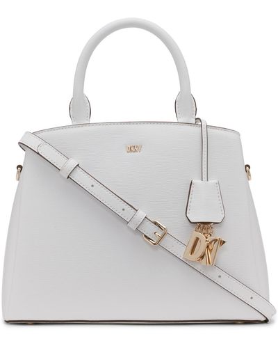 DKNY Paige Medium Satchel With Convertible Strap - Gray