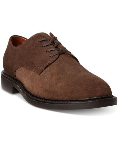 Polo Ralph Lauren Asher Suede Lace-up Derby Dress Shoes - Brown
