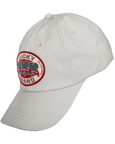 Lucky Brand Oval Clover Patch Trucker Hat - Gray